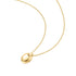 Gold Oval Charm Necklace